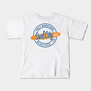 surf city usa marathon Kids T-Shirt